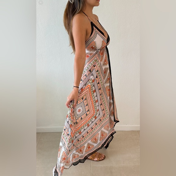 Long Bohemian Dress- beach coverup - Picture 2 of 7